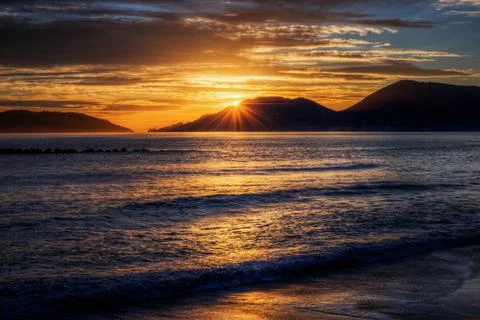 Incredible sunset Stockfoto's