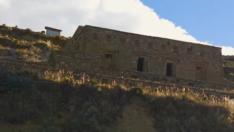 Incredible Temple of the Sun on Isla del Sol, Copacabana - Bolivia Stock Footage 314551498