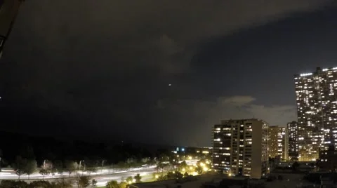 Incredible timelapse of lightning storm over Chicago 動画素材 53876953
