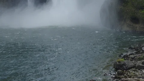 Incredible Waterfall, Closeup Stock Footage 99295592
