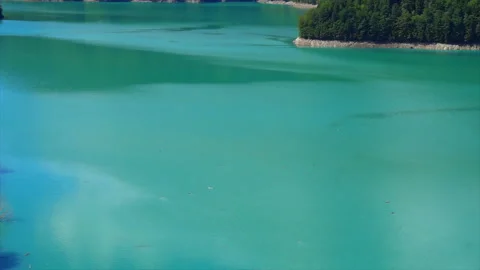 Incredibly beautiful blue lake in the mountains Stock Footage 94242853