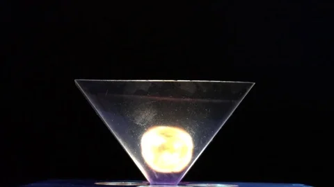 Incredibly beautiful moving hologram Stock Footage 75003504