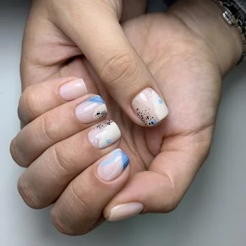 Incredibly beautiful selection of manicure Stock Photos
