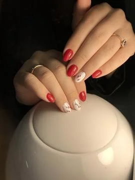 Incredibly beautiful selection of manicure Foto stock