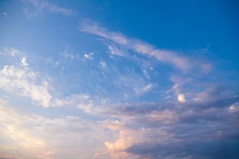 Incredibly beautiful sunset, clouds at sunset, colorful sunset Stock Photos