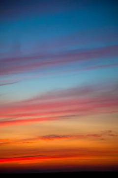 Incredibly beautiful sunset, clouds at sunset, colorful sunset Stock Photos