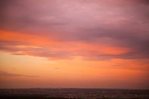 Incredibly beautiful sunset, clouds at sunset, colorful sunset Foto stock