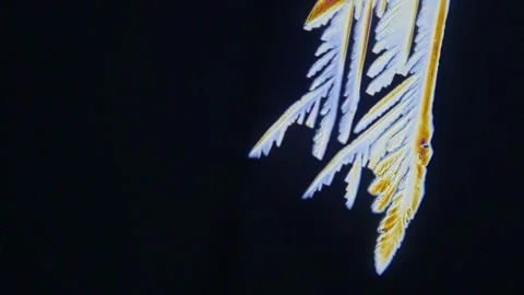 Incredibly beautiful winter pattern on glass. The pattern shimmers with all Stock Footage 224093897