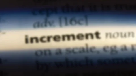 Increment word in a dictionary. Stock Footage 99561089