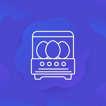 Incubator and eggs line vector icon Stock Illustration
