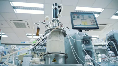 Incubator in laboratory medium shot Stock-Footage 158624309