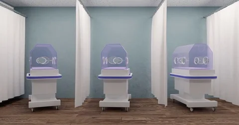 Incubator for newborns Stock Footage 75797902