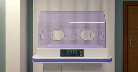 Incubator for newborns Stock Footage 75798093