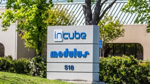 InCube and Modulus offices in Silcon Valley Stock Footage 169128299
