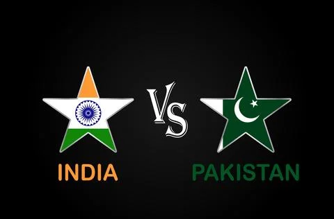 IND VS PAK Illustrazione stock