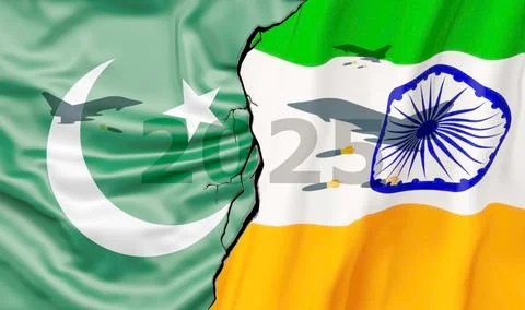 Ind vs pak Stock Illustration