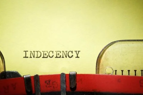 Indecency concept view 스톡 사진