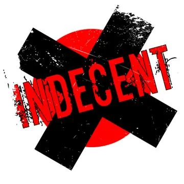 Indecent rubber stamp Stock Illustration
