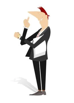 Indecent sign language Illustrazione stock