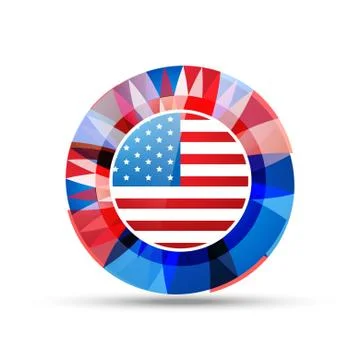 Indendence day flag Stock Illustration