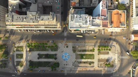 Independance square, bird view, Dakar, Senegal Stock Footage 128529762
