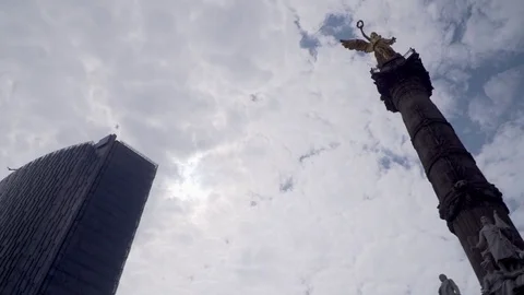 Independence angel paseo de la reforma mexico city Stock Footage 84812142