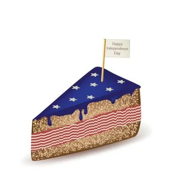 Independence Cake Illustrazione stock