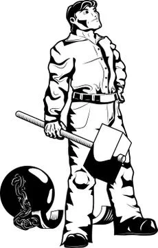 Independence concept man Stock Illustration