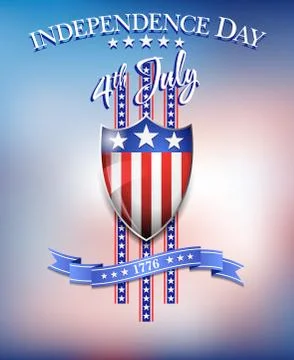 Independence Day 4th July Background Stock Illustration
