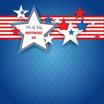 Independence day abstract background Stock Illustration