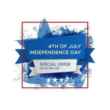 Independence day abstract background Stock Illustration