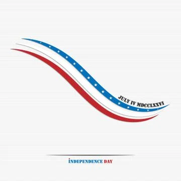 Independence day abstract flag Stock Illustration