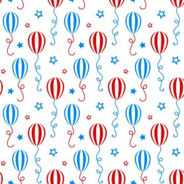 Independence day of America festive pattern Stock Illustration