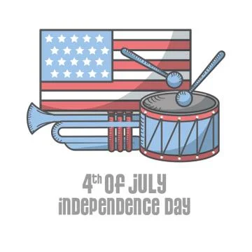 Independence day american Stockillustratie