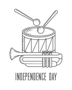 Independence day american Stock Illustration