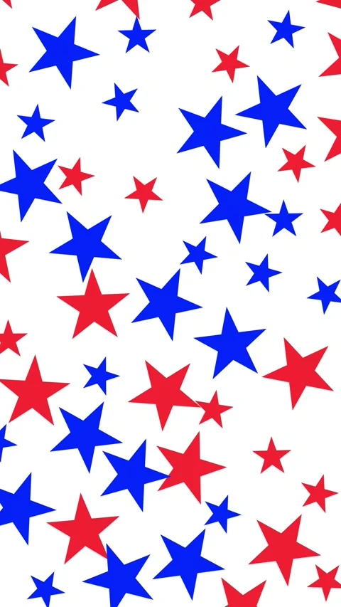 Independence Day animated star background Stock Footage 335067086