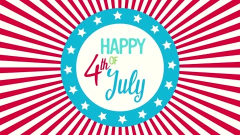 Independence day background animation Stock Footage 152540327