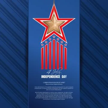 Independence Day background. Fourth of July Stock Illustration
