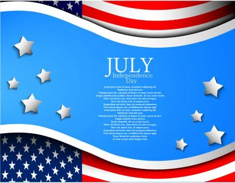 Independence day background Stock Illustration