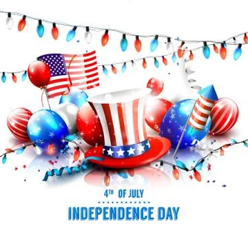 Independence Day background Stock-Illustration