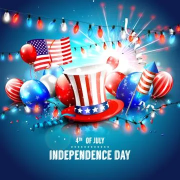 Independence Day background Illustrazione stock