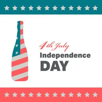 Independence day banner Stock Illustration