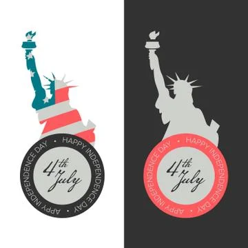 Independence day banners Stock Illustration