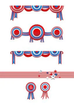 Independence day banners Illustrazione stock