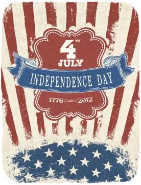 Independence day celebration poster. vector illustration, eps 10 Stock Illustration
