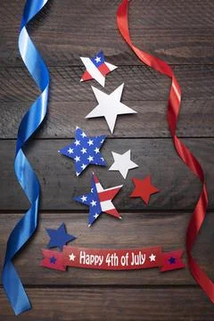 Independence day composition with festive elements Stock Photos