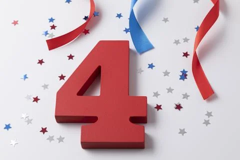 Independence day composition with festive elements Stock Photos