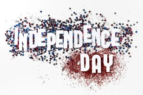 Independence day composition with festive elements Stock Photos