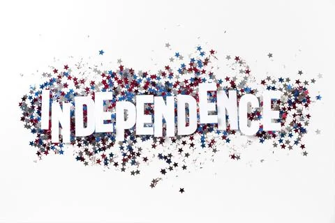 Independence day composition with festive elements Stock Photos