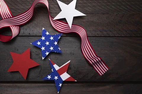 Independence day composition with festive elements Stock Photos